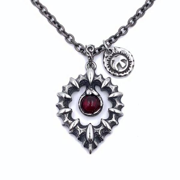 original design unforgettable pendant titanium steel retro necklace men's hip-hop hipster personality couple jewelry accessories, Silver
original design unforgettable pendant titanium steel retro necklace men's hip-hop hipster personality couple jewelry accessories, Silver