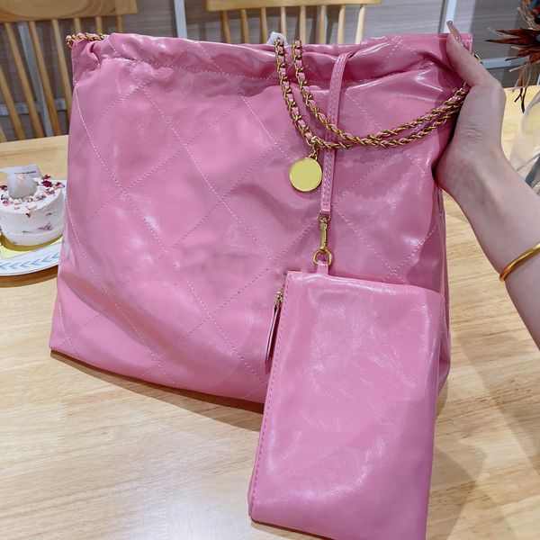 22 luxury totes bag oil wax leather designer classic quilted plaid gold metal chain with coin purse one shoulder crossbody ladies outdoor la
22 luxury totes bag oil wax leather designer classic quilted plaid gold metal chain with coin purse one shoulder crossbody ladies outdoor la