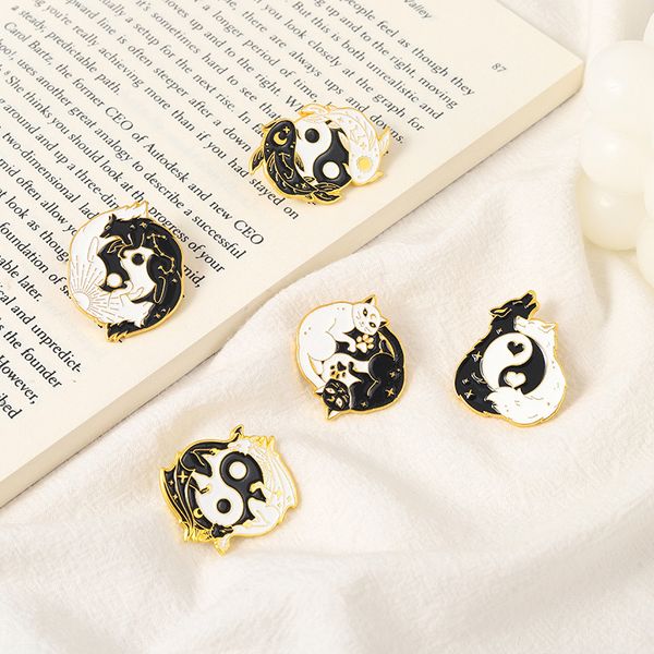 animal a couple brooch paint black and white gossip array brooch wholesale lapel cowboy shirt backpack accessories art design br, Gray
animal a couple brooch paint black and white gossip array brooch wholesale lapel cowboy shirt backpack accessories art design br, Gray