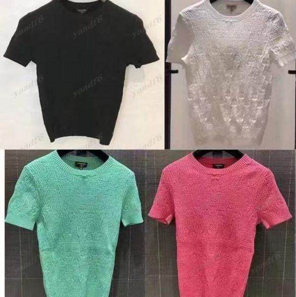 2022ss spring/summer paris fashion designer women's knits wear c letter embroidery 4 colors blend luxury high stretch round neck s, White
2022ss spring/summer paris fashion designer women's knits wear c letter embroidery 4 colors blend luxury high stretch round neck s, White