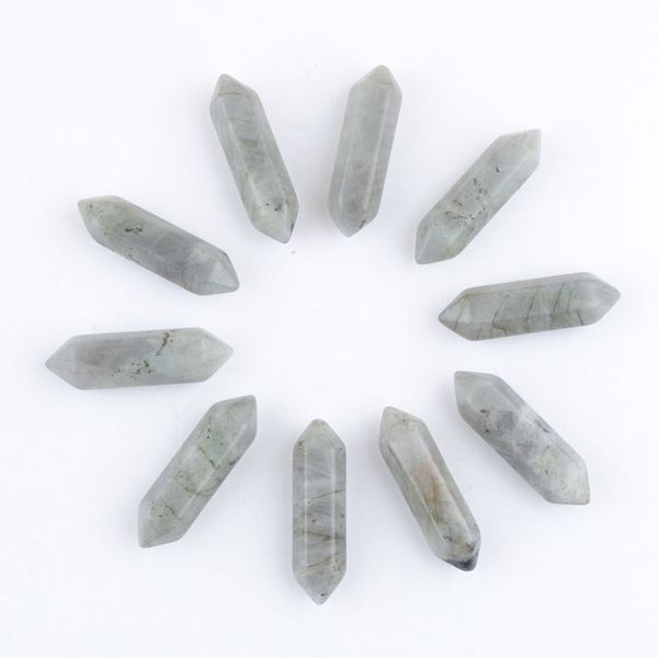 wholesale gemstones labradoirte hexagonal pillar pointed reiki chakra natural stone no hole pendant beads for earrings jewelry making 30x8mm, Black
wholesale gemstones labradoirte hexagonal pillar pointed reiki chakra natural stone no hole pendant beads for earrings jewelry making 30x8mm, Black