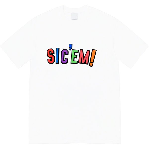 22ss america sp sic'em classic color box letter printed tee summer simple solid color short sleeve fashion casual breathable men women, White;black
22ss america sp sic'em classic color box letter printed tee summer simple solid color short sleeve fashion casual breathable men women, White;black