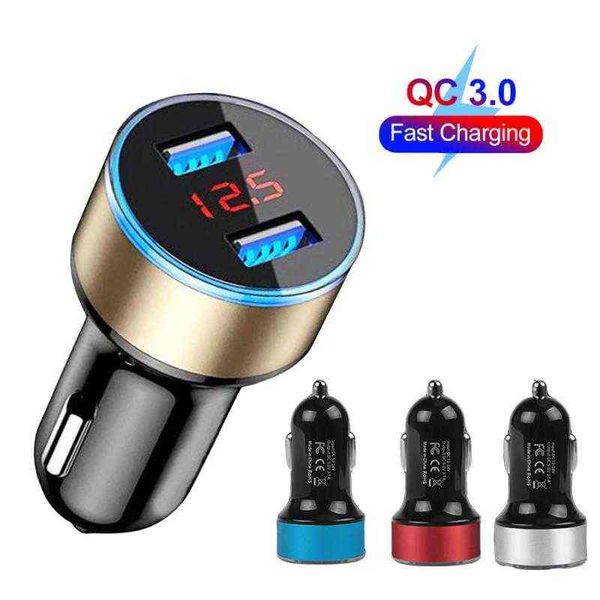 3.1a qc3.0 2 usb car charger 12-24v led digital car adapter socket quick car phone charger with led lamp for iphone xiaomi w220328
3.1a qc3.0 2 usb car charger 12-24v led digital car adapter socket quick car phone charger with led lamp for iphone xiaomi w220328