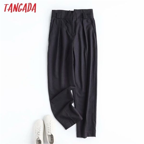 tangada fashion women thick dark gray waist suit pants trousers buttons office lady pantalon 4c15 220325, Black;white
tangada fashion women thick dark gray waist suit pants trousers buttons office lady pantalon 4c15 220325, Black;white
