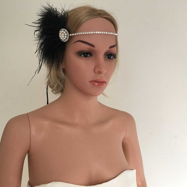 black feather headbands silver crystal beading hair band handmade boho luxury rhinestones headband hair clips with pearls for bride & brides
black feather headbands silver crystal beading hair band handmade boho luxury rhinestones headband hair clips with pearls for bride & brides