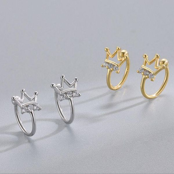 clip-on & screw back selling crown 925 sterling silver inlay zircon gold plated earrings no ear plugs
clip-on & screw back selling crown 925 sterling silver inlay zircon gold plated earrings no ear plugs