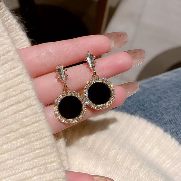 925 silver needle simple personality zircon round earrings korean refined rhinestone earrings vintage court style eardrop for women, Golden
925 silver needle simple personality zircon round earrings korean refined rhinestone earrings vintage court style eardrop for women, Golden