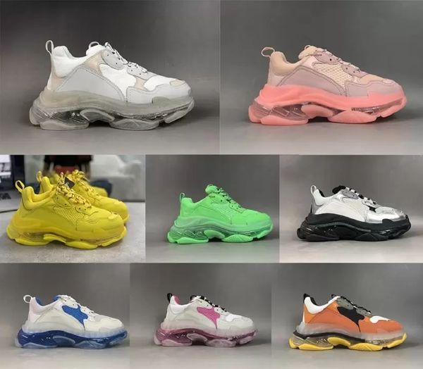 designer casual shoes triple s shoes 17fw crystal bottom air cushion women men all black white green pink red luxury retro platform sneakers
designer casual shoes triple s shoes 17fw crystal bottom air cushion women men all black white green pink red luxury retro platform sneakers