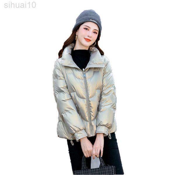 glossy down cotton coat women new winter loose parkas jacket pink gold blue thick warm short cotton coat l220730, Black
glossy down cotton coat women new winter loose parkas jacket pink gold blue thick warm short cotton coat l220730, Black