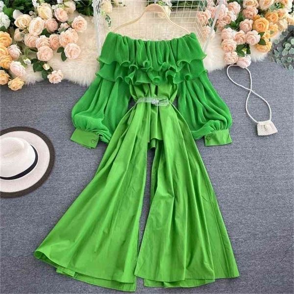 chic long maxi women's shirt off shoulder ruched ruffles lantern sleeve asymmetrical blouse female with belt 210602, White
chic long maxi women's shirt off shoulder ruched ruffles lantern sleeve asymmetrical blouse female with belt 210602, White