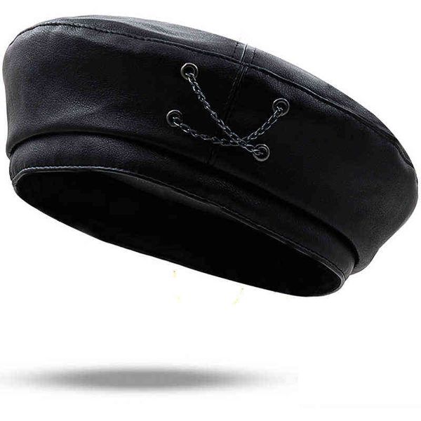 2022 new classic girl vintage leather buckle pu leather beret women autumn and winter fashion easy match flat painter cap j220722, Blue;gray
2022 new classic girl vintage leather buckle pu leather beret women autumn and winter fashion easy match flat painter cap j220722, Blue;gray
