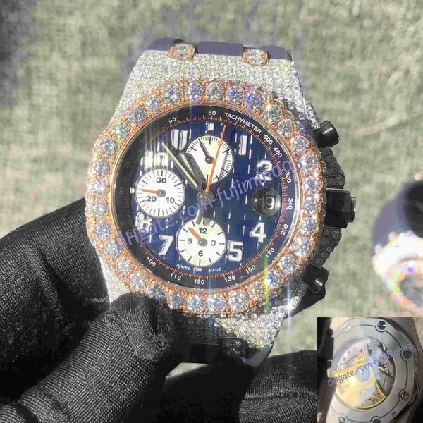 6 iced out watches men moissanite automatic chronograph royal montre de luxe stainless solid, Slivery;brown
6 iced out watches men moissanite automatic chronograph royal montre de luxe stainless solid, Slivery;brown