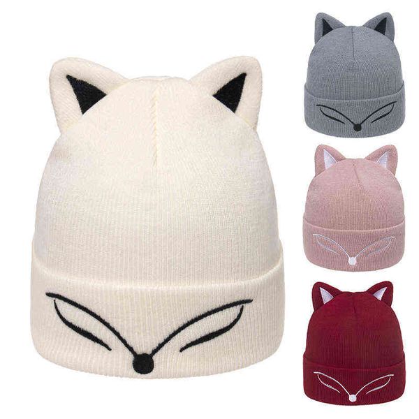 beanie knitted hat ear embroidered pullover autumn winter hats thermal blinking embroidery women's warm women cap 220707, Blue;gray
beanie knitted hat ear embroidered pullover autumn winter hats thermal blinking embroidery women's warm women cap 220707, Blue;gray