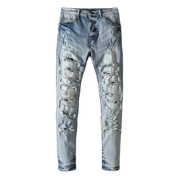 20ss mens designer jeans distressed ripped biker slim fit motorcycle denim for men s fashion jean mans pants pour hommes real jeans #155, Blue
20ss mens designer jeans distressed ripped biker slim fit motorcycle denim for men s fashion jean mans pants pour hommes real jeans #155, Blue