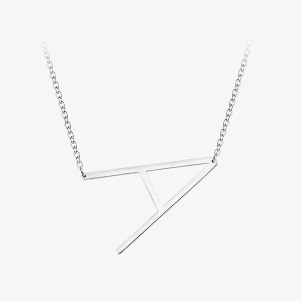 enfashion letter necklaces pendants alfabet initial necklace stainless steel choker necklace women jewelry kolye collier collare 220518, Silver
enfashion letter necklaces pendants alfabet initial necklace stainless steel choker necklace women jewelry kolye collier collare 220518, Silver