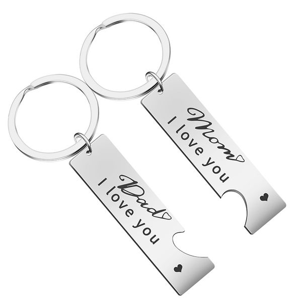 fashion i love you couple keychain stainless steel long strip heart key ring semi-hollow stripdad mom lettering, Silver
fashion i love you couple keychain stainless steel long strip heart key ring semi-hollow stripdad mom lettering, Silver