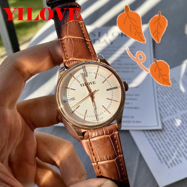 diamond brand imported men's watch 40mm automatic dating round stainless steel case clock luxury european design criminal leather wrist, Slivery;brown
diamond brand imported men's watch 40mm automatic dating round stainless steel case clock luxury european design criminal leather wrist, Slivery;brown