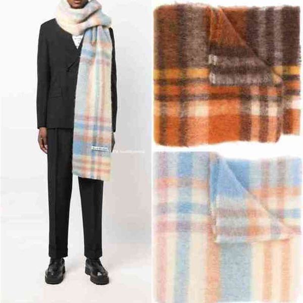 designer scarf winter new ac plaid alpaca wool mohair blend carf nordic fahion thickened warmth wl, Blue;gray
designer scarf winter new ac plaid alpaca wool mohair blend carf nordic fahion thickened warmth wl, Blue;gray