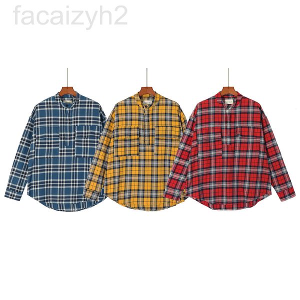men's casual shirts designer fashion brand fog season 6 main line henry color contrast collar stripe plaid loose long sleeve shirt mbrp, White;black
men's casual shirts designer fashion brand fog season 6 main line henry color contrast collar stripe plaid loose long sleeve shirt mbrp, White;black