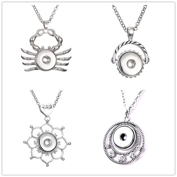crab flower snap button necklace 18mm ginger snaps buttons charms necklaces for women jewelry, Silver
crab flower snap button necklace 18mm ginger snaps buttons charms necklaces for women jewelry, Silver