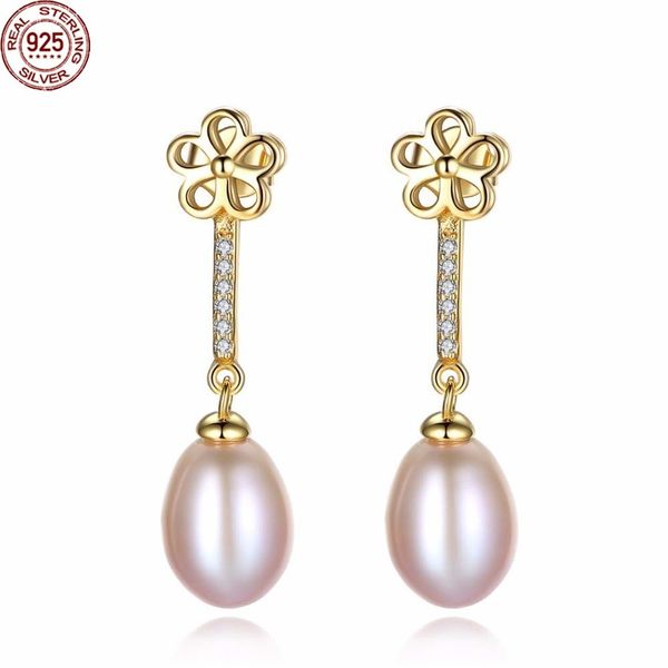 babiqu brand pure natural pearl flower earrings 8-9mm freshwater pearls 925 sterling silver dangle vintage earring fine jewelry, Golden;silver
babiqu brand pure natural pearl flower earrings 8-9mm freshwater pearls 925 sterling silver dangle vintage earring fine jewelry, Golden;silver