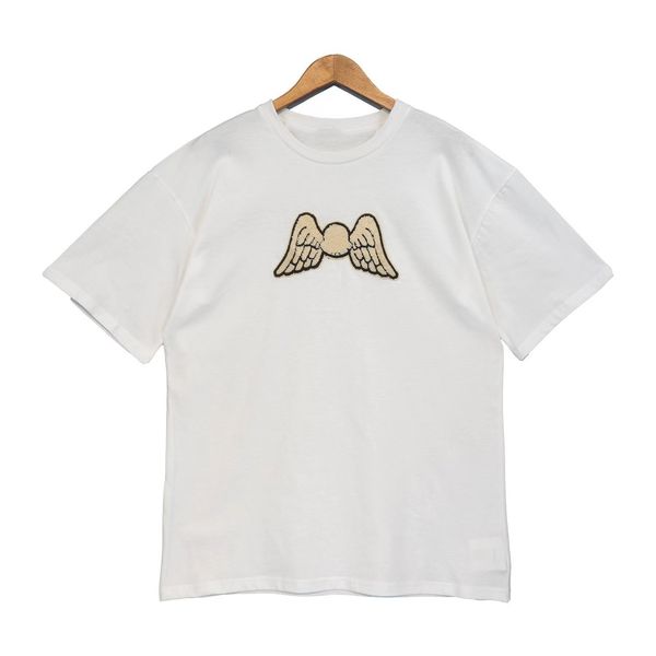 men's t-shirts trendy angel wings short sleeve cotton loose letters collarless teens unhooded casual t-shirts for men and women 02, White;black
men's t-shirts trendy angel wings short sleeve cotton loose letters collarless teens unhooded casual t-shirts for men and women 02, White;black