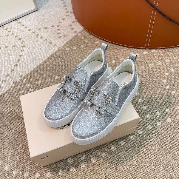 new luxury brand shoes rhinestone buckle loafers casual flat breathable design with box, Black
new luxury brand shoes rhinestone buckle loafers casual flat breathable design with box, Black