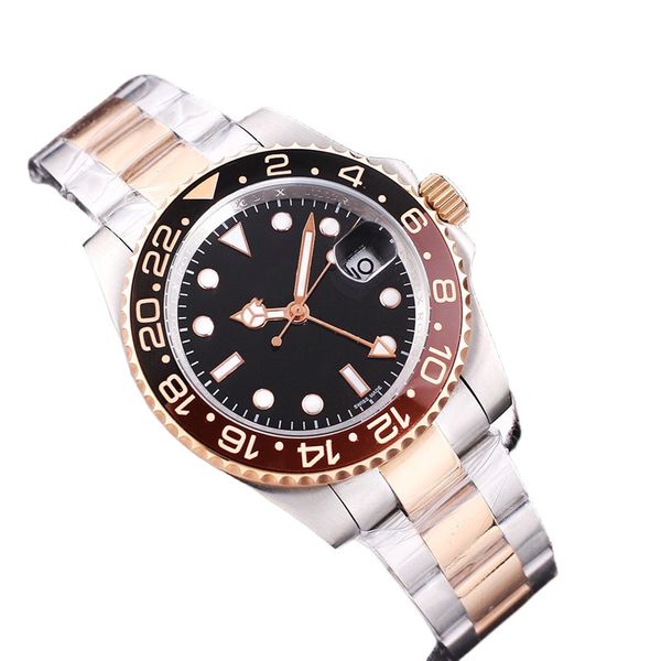 men's automatic mechanical watch 40mm904l stainless steel strap ceramic bezel 2836 movement business classic sports diving watch watche, Slivery;brown
men's automatic mechanical watch 40mm904l stainless steel strap ceramic bezel 2836 movement business classic sports diving watch watche, Slivery;brown