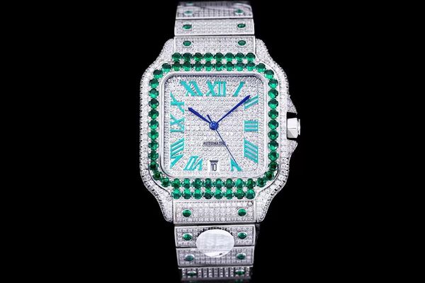 montre de luxe 40mm men watches 8215 automatic mechanical movement watches color diamond watch 904l fine steel case strap waterproof /008, Slivery;brown
montre de luxe 40mm men watches 8215 automatic mechanical movement watches color diamond watch 904l fine steel case strap waterproof /008, Slivery;brown