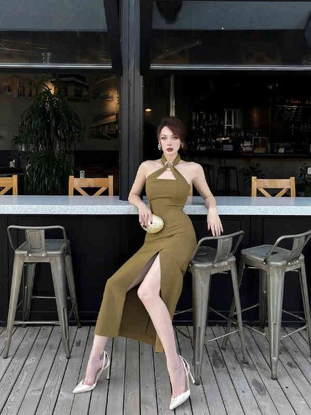 casual dresses vintage original french retro figure showing off olive green tight neck dress 7iun, Black;gray
casual dresses vintage original french retro figure showing off olive green tight neck dress 7iun, Black;gray