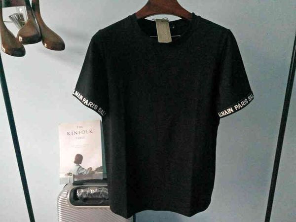 women's t-shirt balman cotton cuffs jacquard letters loose pullover t-shirt lovers tee wox8, White
women's t-shirt balman cotton cuffs jacquard letters loose pullover t-shirt lovers tee wox8, White