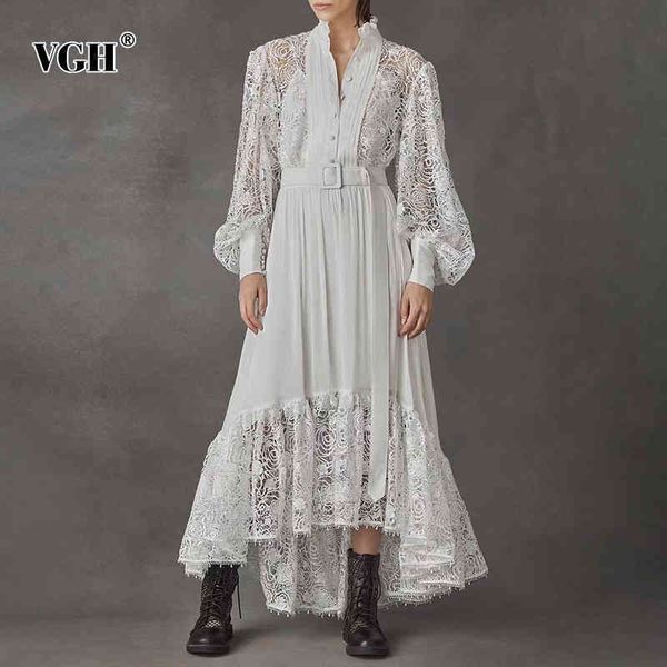 elegant patchwork lace womens dress stand collar long sleeve high waist white dresses female fashion clothing autumn 210507, Black;gray
elegant patchwork lace womens dress stand collar long sleeve high waist white dresses female fashion clothing autumn 210507, Black;gray