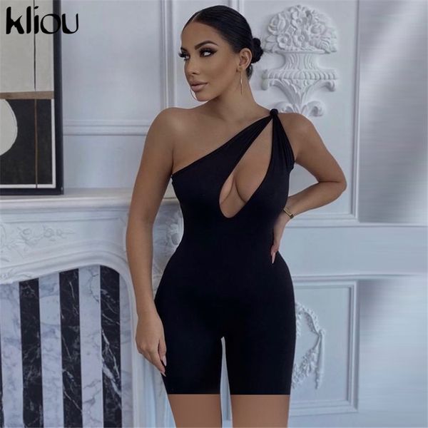one shoulder cut out biker shorts rompers 2021 sleeveless sporty workout activewear playsuits solid casual women clothing, Black;white
one shoulder cut out biker shorts rompers 2021 sleeveless sporty workout activewear playsuits solid casual women clothing, Black;white