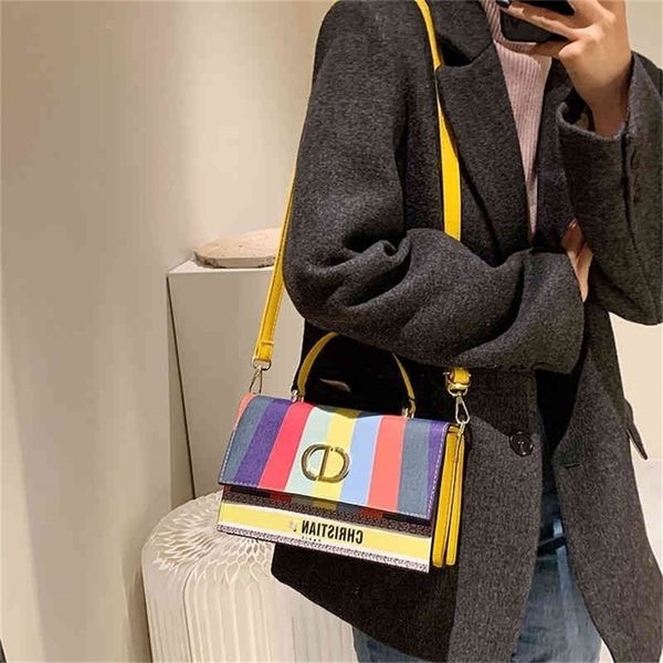 32% off 2022 trend fashion design bags small square hand graffiti painted rainbow 
32% off 2022 trend fashion design bags small square hand graffiti painted rainbow