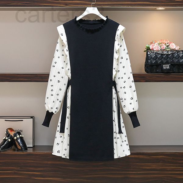 casual dresses designer large size women's wear 2022 spring new knitted fake two fat sister dresses with thin temperament and fashionab, Black;gray
casual dresses designer large size women's wear 2022 spring new knitted fake two fat sister dresses with thin temperament and fashionab, Black;gray
