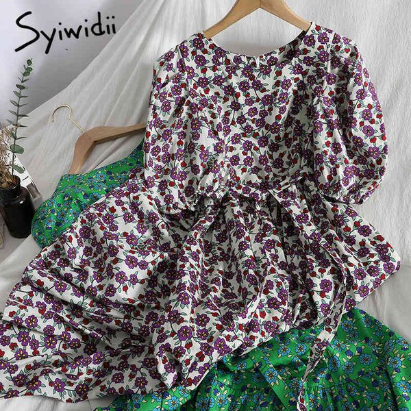 floral print high waist dresses women puff sleeve ruffles spliced square collar aline green clothing summer 210415, Black;gray
floral print high waist dresses women puff sleeve ruffles spliced square collar aline green clothing summer 210415, Black;gray