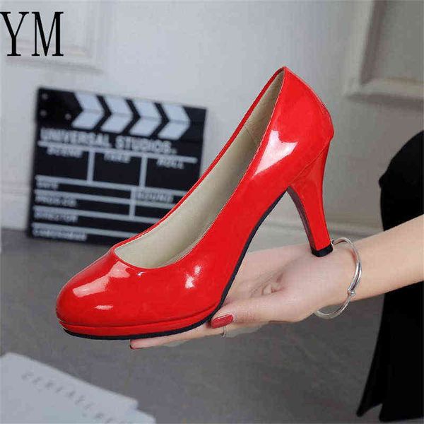 bride the new women pumps fashion classic patent leather 8cm high heels shoes sharp head 4 coolour paltform wedding plus 42 y2207012, Black
bride the new women pumps fashion classic patent leather 8cm high heels shoes sharp head 4 coolour paltform wedding plus 42 y2207012, Black
