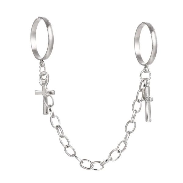 cluster rings punk hip-hop double cross ring hand silver plated retro finger chain adjustable jewelry gift for party, Golden;silver
cluster rings punk hip-hop double cross ring hand silver plated retro finger chain adjustable jewelry gift for party, Golden;silver