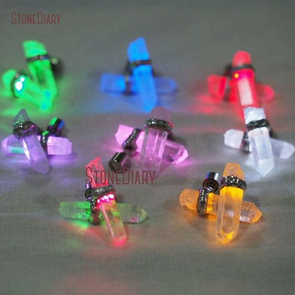 stud charm led earring light up glowing natural healing irregular clear quartz rock crystal stone earrings for women christmas gifts, Golden;silver
stud charm led earring light up glowing natural healing irregular clear quartz rock crystal stone earrings for women christmas gifts, Golden;silver