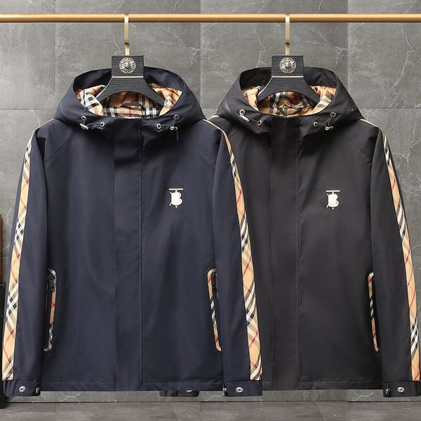 luxury quality 2022 early autumn new plaid colorblock hooded jacket double zipper small embroidered jackets men's polyester windbreaker, Black;brown
luxury quality 2022 early autumn new plaid colorblock hooded jacket double zipper small embroidered jackets men's polyester windbreaker, Black;brown