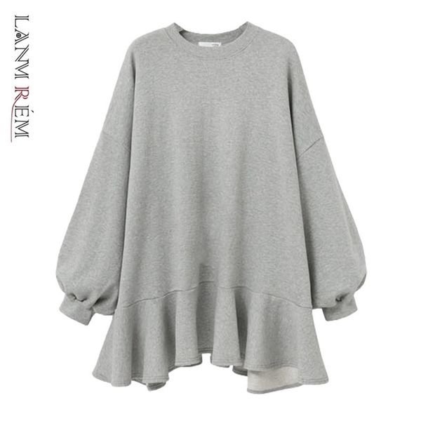lanmrem 2021 autumn winter new fashion casual women short dress solid color wild loose plus ruffled dress tc109 210322, Black;gray
lanmrem 2021 autumn winter new fashion casual women short dress solid color wild loose plus ruffled dress tc109 210322, Black;gray