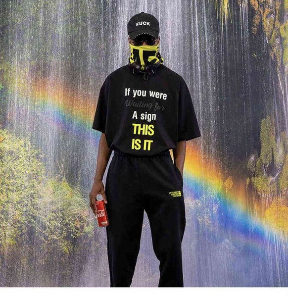 vetements summer letter designer printed round neck short sleeve loose high street tshirt, White;black 
vetements summer letter designer printed round neck short sleeve loose high street tshirt, White;black