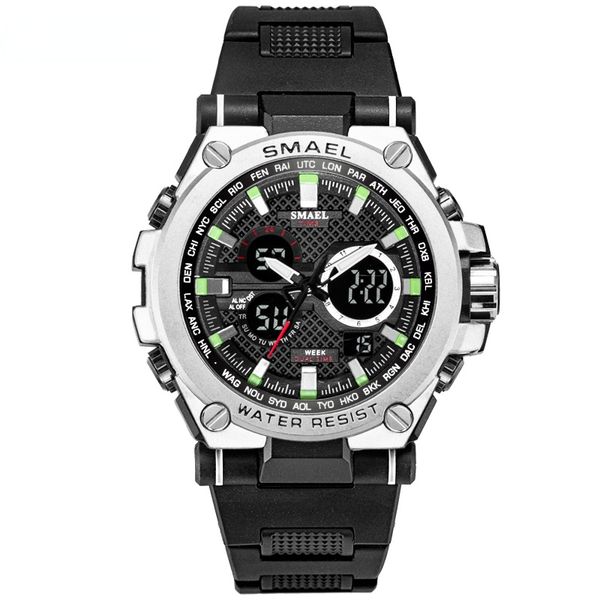 sport men's watch led 50m waterproof digital multifunction quartz wristwatches for male fashion s shock satch fashion watches men women, Slivery;brown
sport men's watch led 50m waterproof digital multifunction quartz wristwatches for male fashion s shock satch fashion watches men women, Slivery;brown