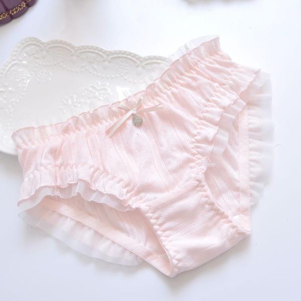 cotton ruffle cute lovely sweety girl panties bow japanese princess style high elasticity breathable women underwear breifs, Black;pink
cotton ruffle cute lovely sweety girl panties bow japanese princess style high elasticity breathable women underwear breifs, Black;pink