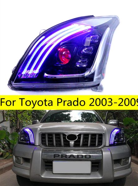 2 pcs head lamp for toyota prado 2003-2009 land cruiser led daytime turn signal headlights high beam working lights
2 pcs head lamp for toyota prado 2003-2009 land cruiser led daytime turn signal headlights high beam working lights