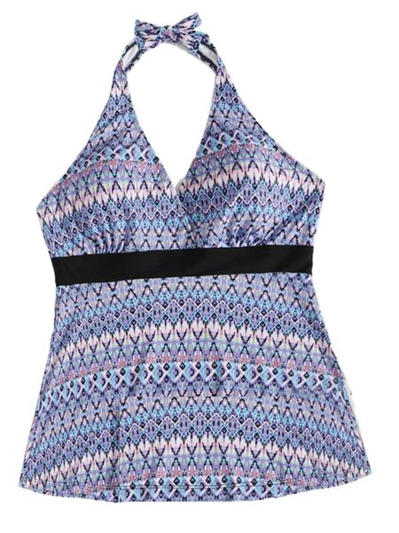 plus geo graphic tankini 88kn#, White;black