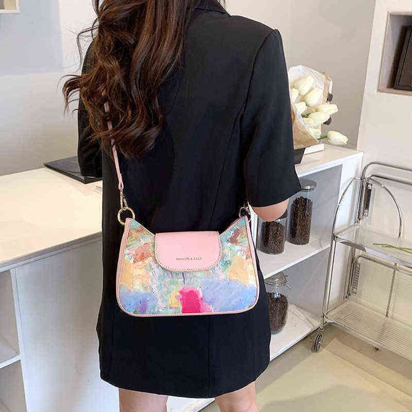 summer design single shoulder underarm bag female new fashion simple oil painting small square bag messenger 220601
summer design single shoulder underarm bag female new fashion simple oil painting small square bag messenger 220601