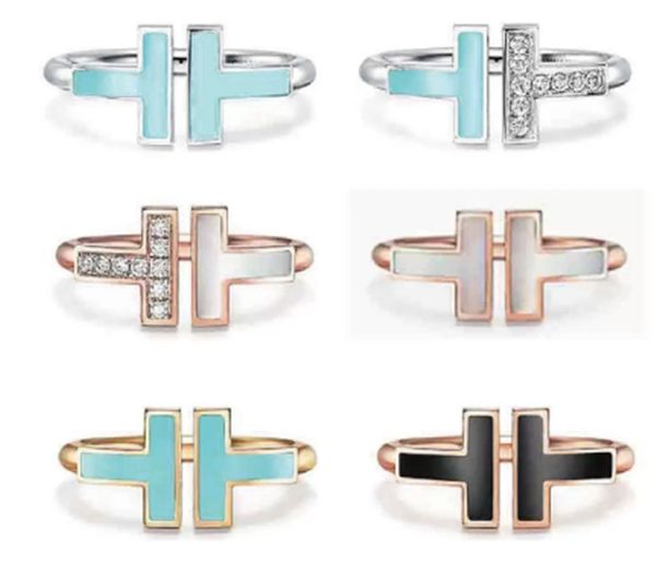 the new double shaped opening 925 sterling silver band rings 1.1with original logo fashion woman jewelry ring, Slivery;golden