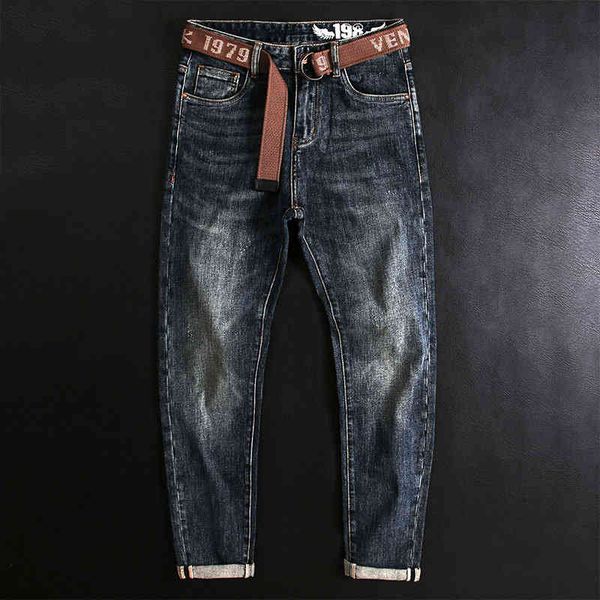 men's jeans trendy jeans men's slim fit small straight elastic casual versatile washed trendy pants g0w9, Blue
men's jeans trendy jeans men's slim fit small straight elastic casual versatile washed trendy pants g0w9, Blue