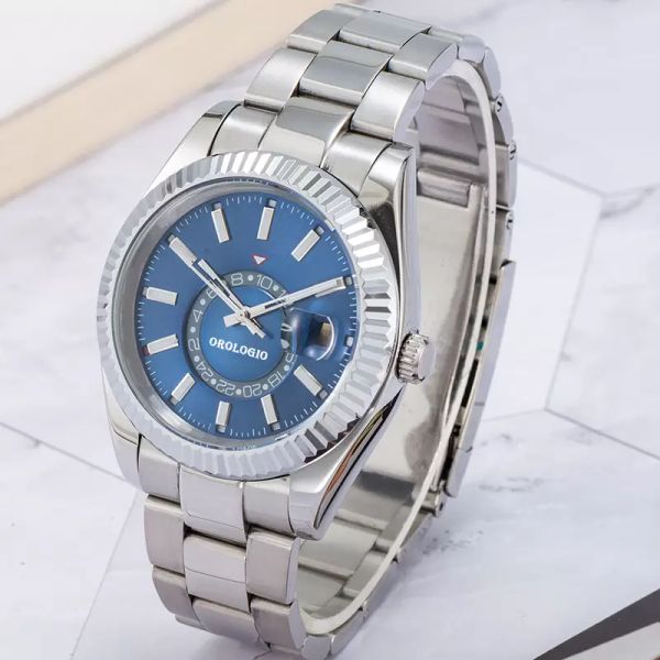 montre de luxe men automatic mechanical watch 41mm all stainless steel swimming watches sapphire luminous sky calendar high end leisure busi, Slivery;brown
montre de luxe men automatic mechanical watch 41mm all stainless steel swimming watches sapphire luminous sky calendar high end leisure busi, Slivery;brown